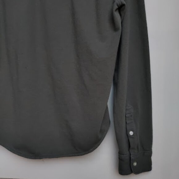 EVERLANE Mens Green Organic Cotton Long Sleeve Pique Button Down Casual Shirt S - Picture 10 of 14